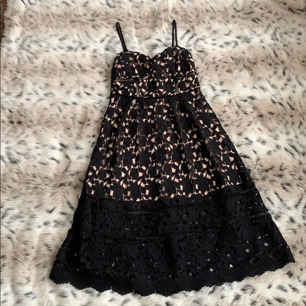 Black Lace midi dress